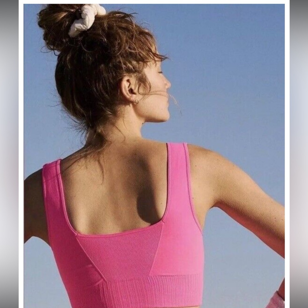 Vibrant Pink Sports Bra - Picture 3 of 9